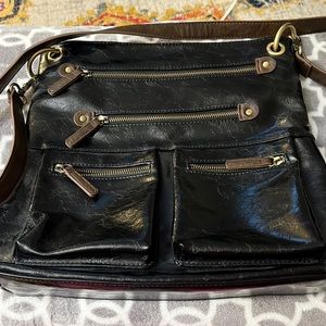 Shiraleah Black & Brown Crossbody Purse